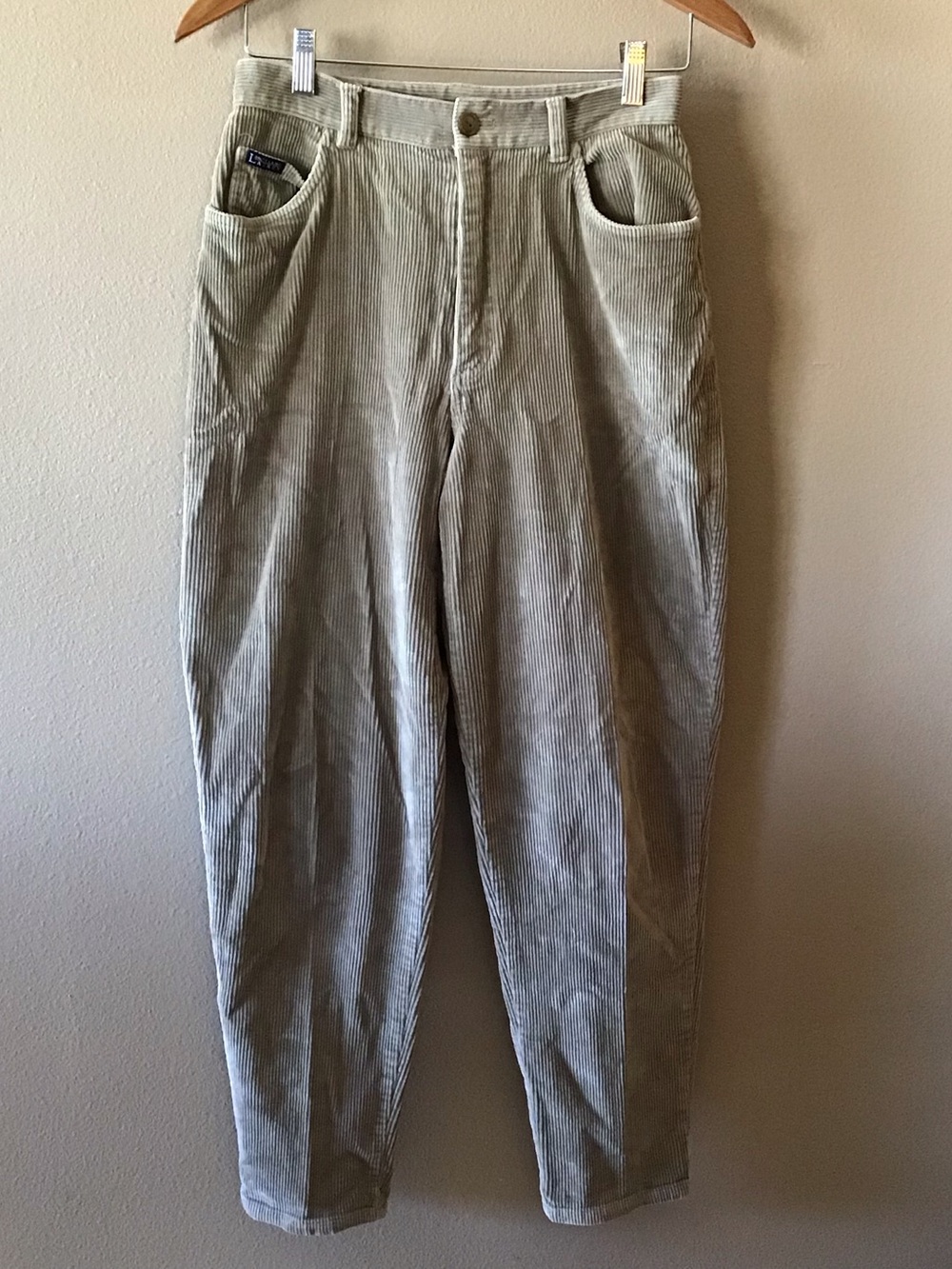 Vintage Ralph Lauren High Rise Tan Corduroy Mom Pants Size 6